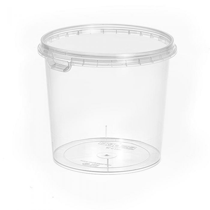 سطل یکبار مصرف مایکروویوی 1100 شفاف